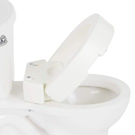 Vive Raised Toilet Seat (Standard - Adds 3.5 Inches) - Elevated Toilet Seat Riser & Extender for Seniors - High Rise Toilet Extension for Elderly - Commode Toilet Booster for Adults