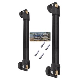 RC Crawler Drive Shaft 94M 116MM Upgrades for 1/10 Axial SCX10 2 Redcat D90 Gen7/Pro RC4WD GEN8 SCX10-II,RCMYou 2pcs Universal Driveshaft,Full Steel Axles Part Hop-Ups,Black (94-125MM & 116-170MM)