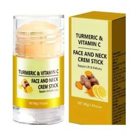 Turmeric & Vitamin C Face And Neck Cream Stick on the Go Deeply Moisturize And Rejuvenate Neck Skin (Turmeric Honey Face and Neck)