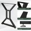 Glastined Metal Table Legs 24" H x 28" W Furniture