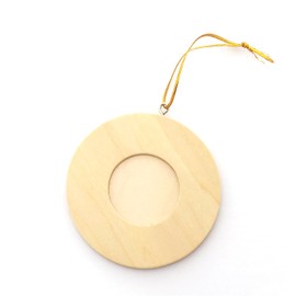 LWR CRAFTS Wooden Mini Round Photo Frame Pack of 12