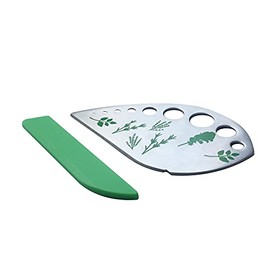 zhuohai Herb Stripper Stainless Steel Kitchen Herb Leaf Stripping Tool Kitchen Gadgets for Kale, Chard, Collard Greens, Thyme, Basil, Cilantro Tool (9 holes)