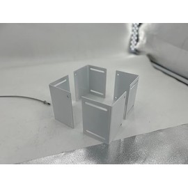 Post Base Protectors,Adjustable(Range 3.3-6 in) Protects Wood Post for Decks,Wood Fences,Porchs,Mailbox from Lawnmower and Rain Damage (White,1Pack)