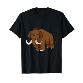 Mammut Ice Age Animals Ice Age Stone Age Extinct T-Shirt, black