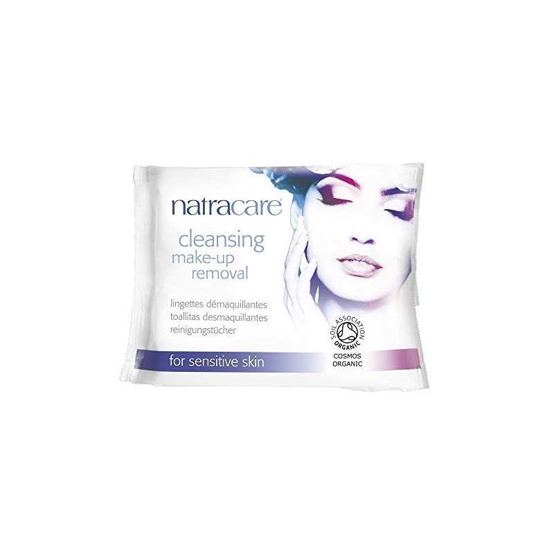 NATRACARE Cleansing Make-Up Removal Wipes 20s (Pack of 3) by