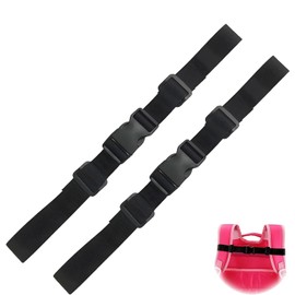 Heanvmyss Adjustable Backpack Chest Strap,2 Pcs Adjustable Rucksack Chest Strap With Quick Release Buckle for Hiking,Running,Outdoor Activities(Black)