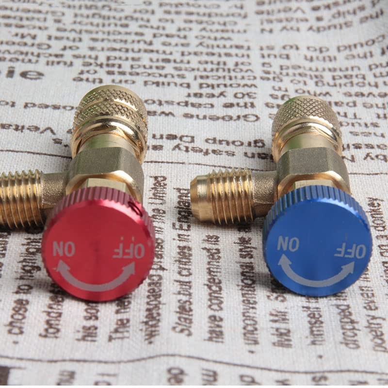 Opexicos 2Pcs Multifunctional R22/R410A Refrigeration Charging Adapter,Air Conditioning Charging Valve
