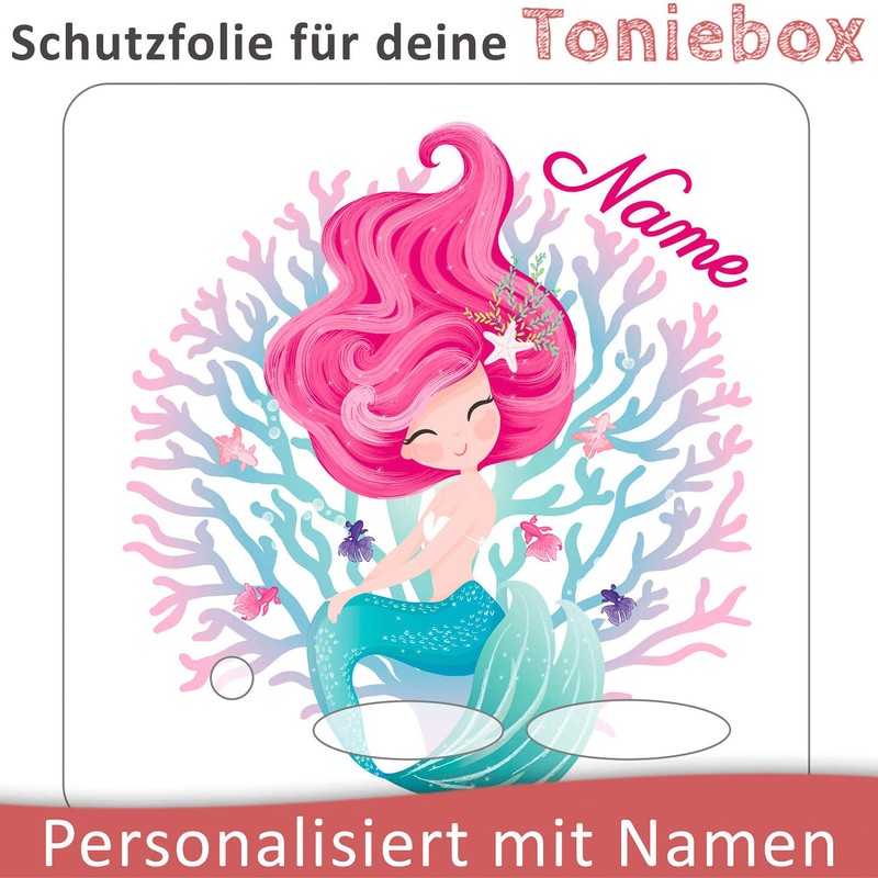 Coverlounge® Protective film suitable for the Toniebox with name, Little