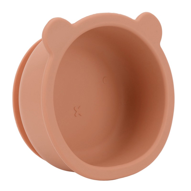 Silicone Baby Bowl Spoon Set with Bottom Suction Cup Ergonomic