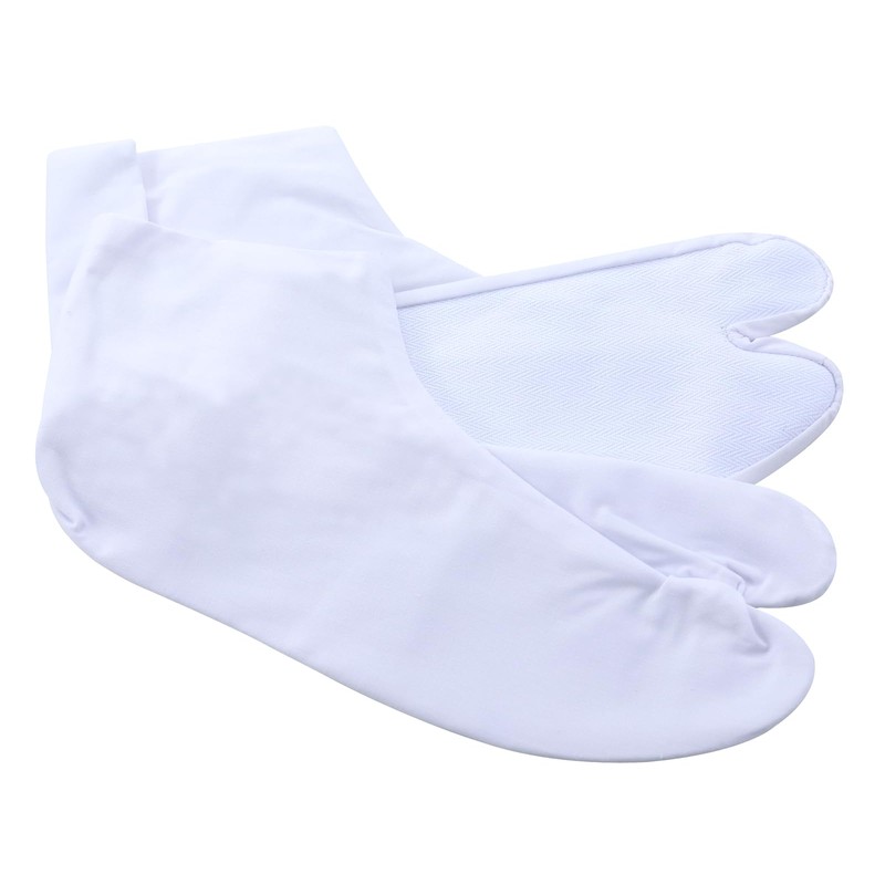 Sarasa Broad Tabi Socks, Unisex, 4-Piece Kofobe, White Tabi Socks,