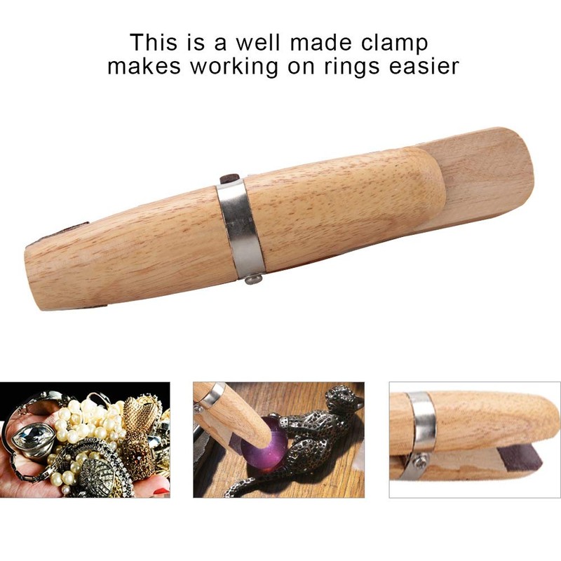 Wooden Jewellery Clamp Ring Clamp Jewellery Making Benchwork Professional Hand