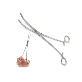 Stainless Steel 6'' 8'' 10''12'' Straight or Curved Fishing Forceps carp Sea Fly (10'' Curved)