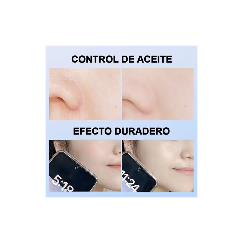 Base Maquillaje Polvo Compacto Fijador Mate 2 Unidades