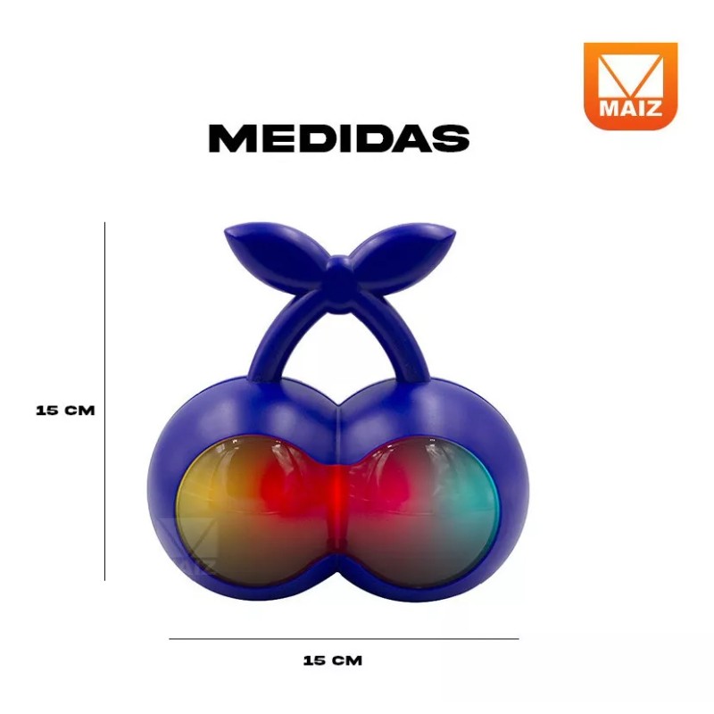 Maíz 3pzs Bocina Fm Recargable Usb Bluetooth Luz Led Portatil