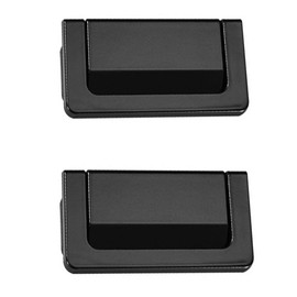 FENGLINGCHENGA 2 Pcs Flush Pulls Door Handles Recessed Door Handles for Kitchen Cupboard Cabinet Drawer Wardrobe Dresser Barn Door Closet Hardware Finger Pulls