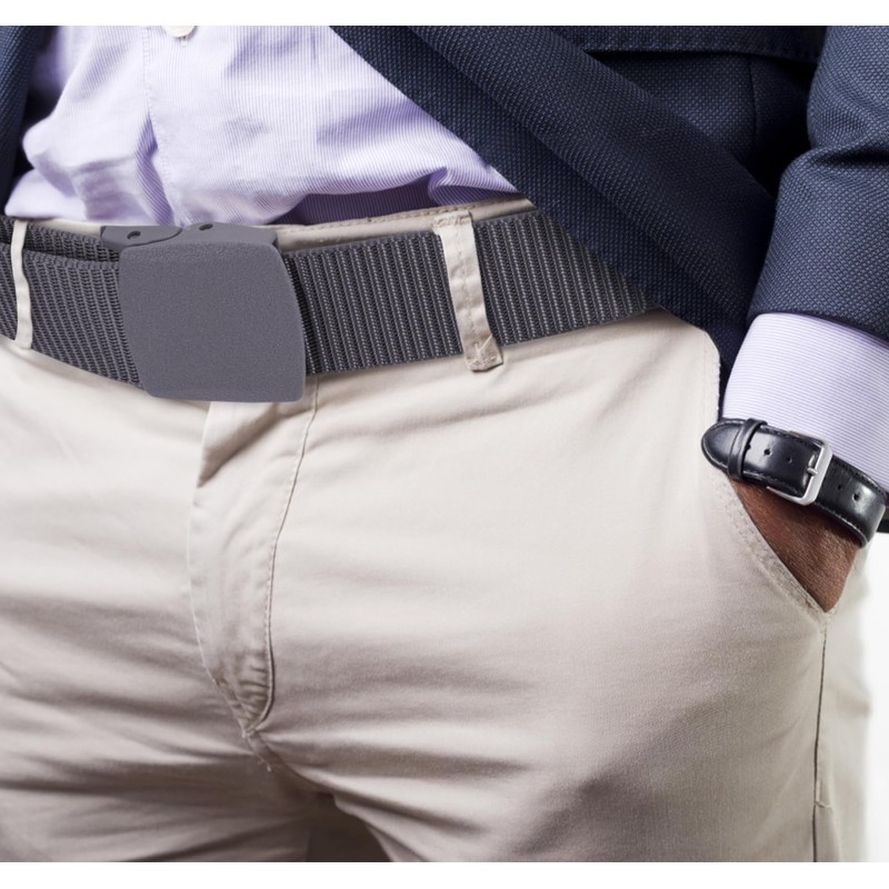 Justay Comf Men's Nylon Canvas Belt for Men, Belt Continuously