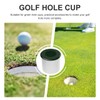 Kisangel 1 Set Golf Hole Cup Cover Plastic Golf Green