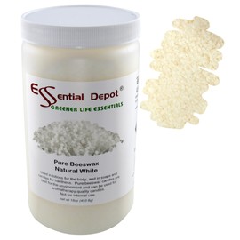 Bees Wax Pastilles Pearls - White - 18 oz net Weight - No Additives - No Bleach - Twice Filtered