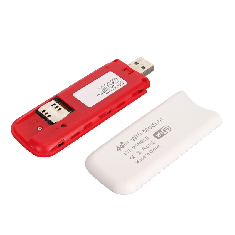 4G LTE USB-WLAN-Modem, Tragbarer 4G-Router mit SIM-Kartensteckplatz, Kabelloser WLAN-Signalempfänger, Netzwerkadapter