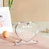 Heart-shaped acrylic sign for pregnant women and expectant mothers, mum