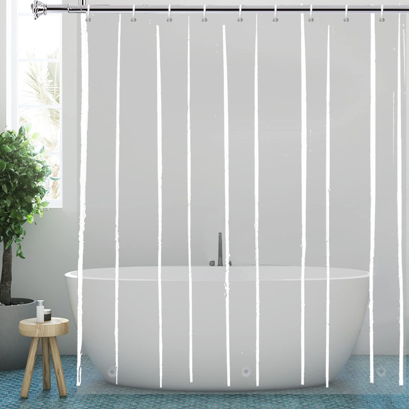 YISURE Clear Extra Long Shower Curtain Liner 96 inch with