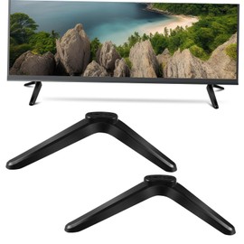 Zerodeko 2Pcs Tv Mount Stand Plastic Tv Legs with Screw Compatible with Tvs Stable Tabletop Tv Holder for Easy Installation and Versatile Use Any Surface