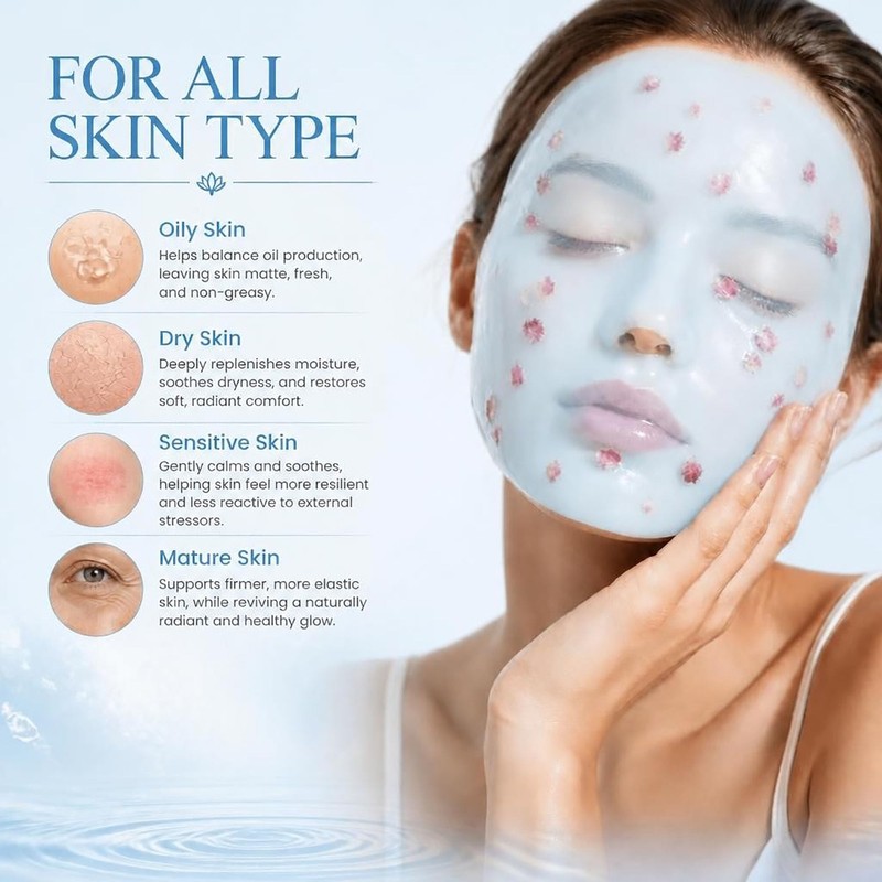 Salmon Mask for Face with PDRN Jelly Mask Powder for