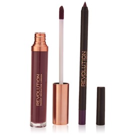 MAKEUP REVOLUTION Retro Luxe Matte Lip Kit Royal - Pack of 2