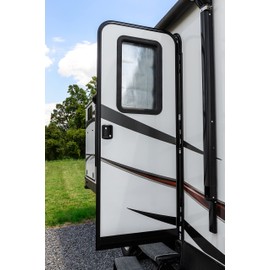 Camco RV Door Window Light Blocking Shade | Reduces The Interior Temperature of Your RV in Hot Weather | Provides Added Privacy | Easy to Install (45148)