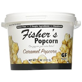 Fisher's Popcorn Tub Caramel Popcorn, 11 oz.
