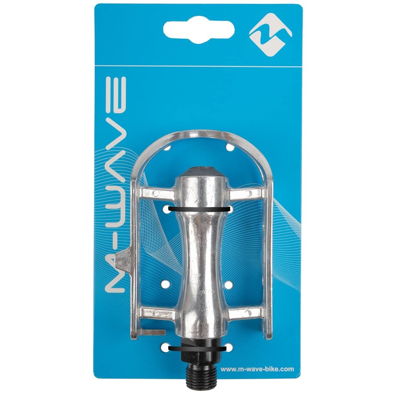 M-Wave Steady A11 Road Bike Pedals, Silver, 62 x 96