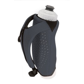 Amphipod Hydraform Ergo-Lite Handheld Water Bottle, BPA-Free Minimalist Insulated Hydration for Ultra-Running & Walking - Charcoal - 10.5 oz