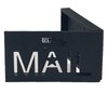 Black FLAG + MAIL Design Mailbox Flag Solution, 4.02" x