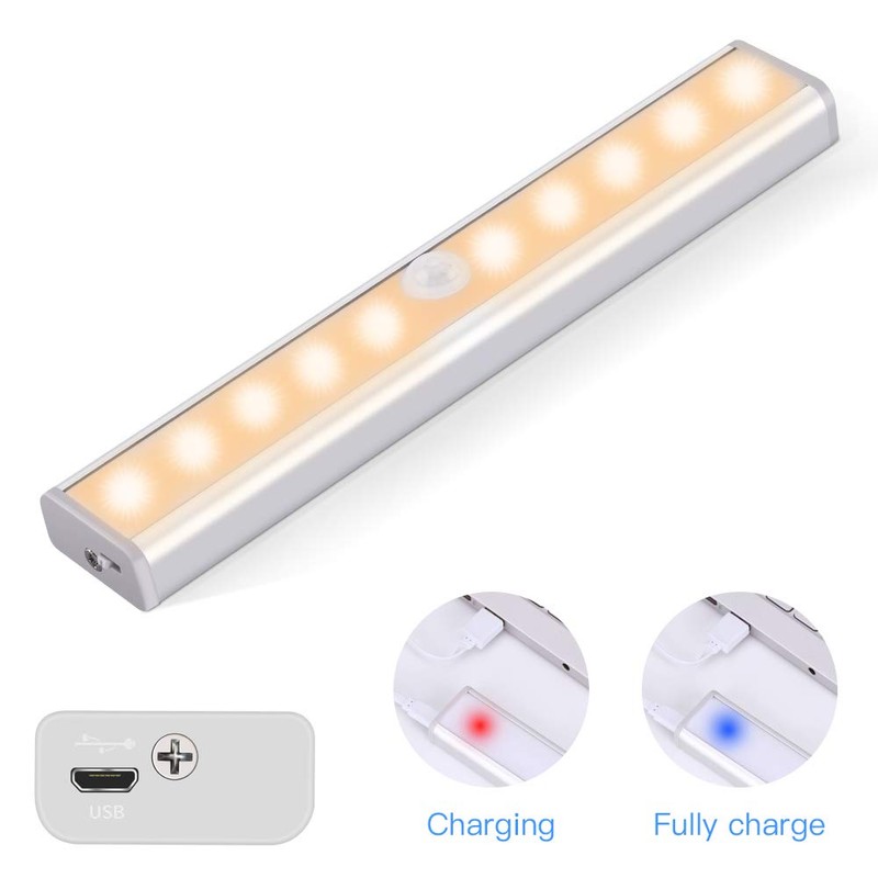 OUSFOT Cabinet Lighting LED Motion Sensor, 10 LED Base Cabinet
