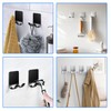 4Pcs Razor Holder, Shaver Hook Hanger, Multipurpose Self Adhesive Double