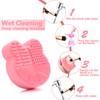 TailaiMei 2 Pack Makeup Brush Cleaning Mat with Color Removal
