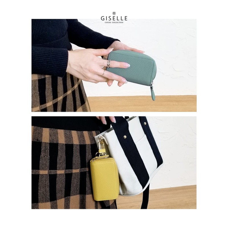 Giselle Key Case, Women's, Men's, Smart Key Case, Genuine Leather,