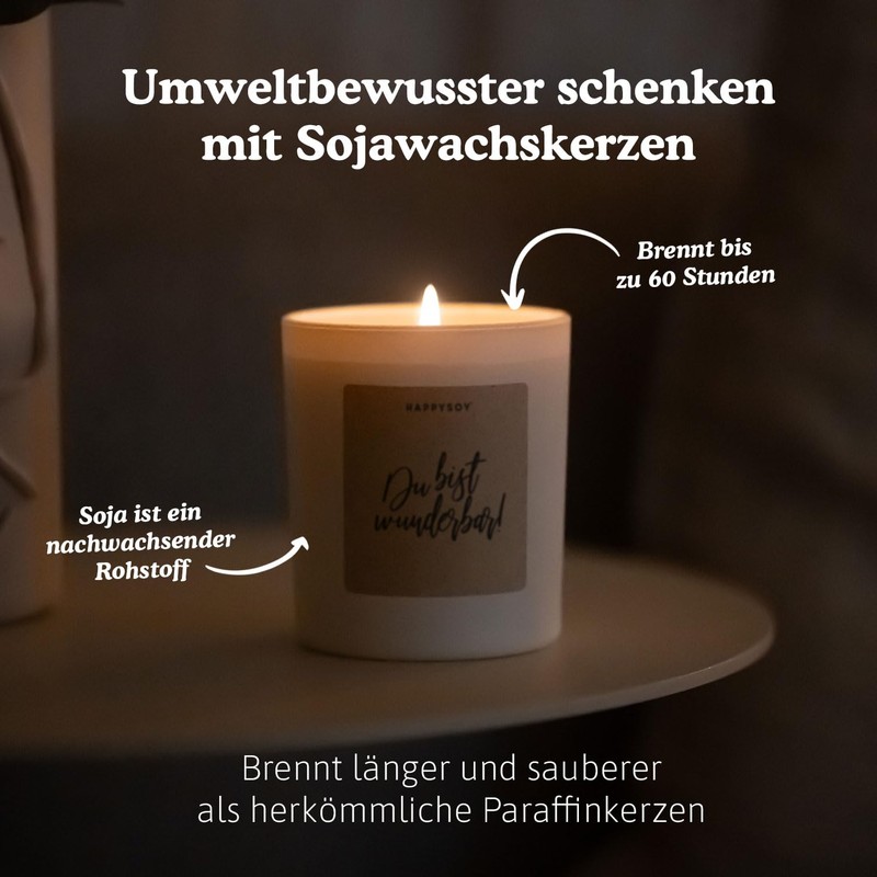 Geschenk Lieblingsmensch - Duftkerze mit Spruch - Danke sagen Geschenke