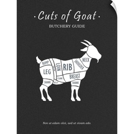 CANVAS ON DEMAND Butchery Goat Wall Decal, Artwork