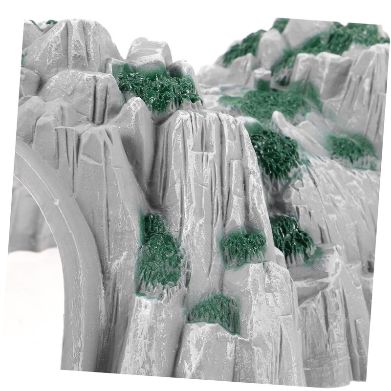 jojofuny 2Pcs Train Tunnel Model Realistic Cave Accessory for Railway