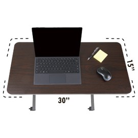 Roscoe Hospital Bed Table and Overbed Table - Laptop Table for Recliner, Bed, and Sofa - Computer Table for Bed and Hospital Bedside Table, Hospital Tray Table Adjustable with Wheels