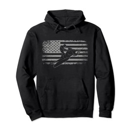 American Flag Snowmobile Apparel - Snowmobile Pullover Hoodie