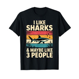 Cool Shark Novelty For Men Women Shark Themed Shark Lover T-Shirt