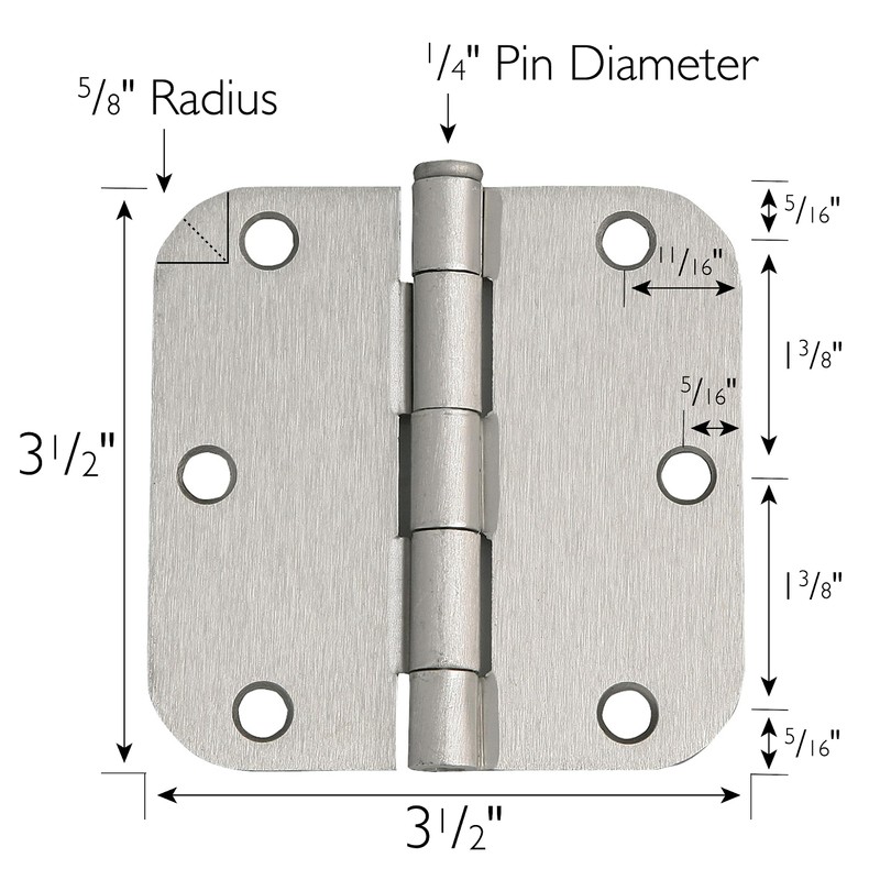 Design House Door Hinges for Interior Doors 12-Pack 3.5-inch x