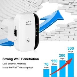 2025 Newest WiFi Booster, WiFi Extender, WiFi Repeater, Covers Up to 5000Sq.ft and 50 Devices, Internet Booster - with Ethernet Port, Quick Setup, Home Wireless Signal Booste