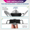Bell+Howell TRIBURST Aluminum LED Socket Ceiling Lights 60W 4000 LM