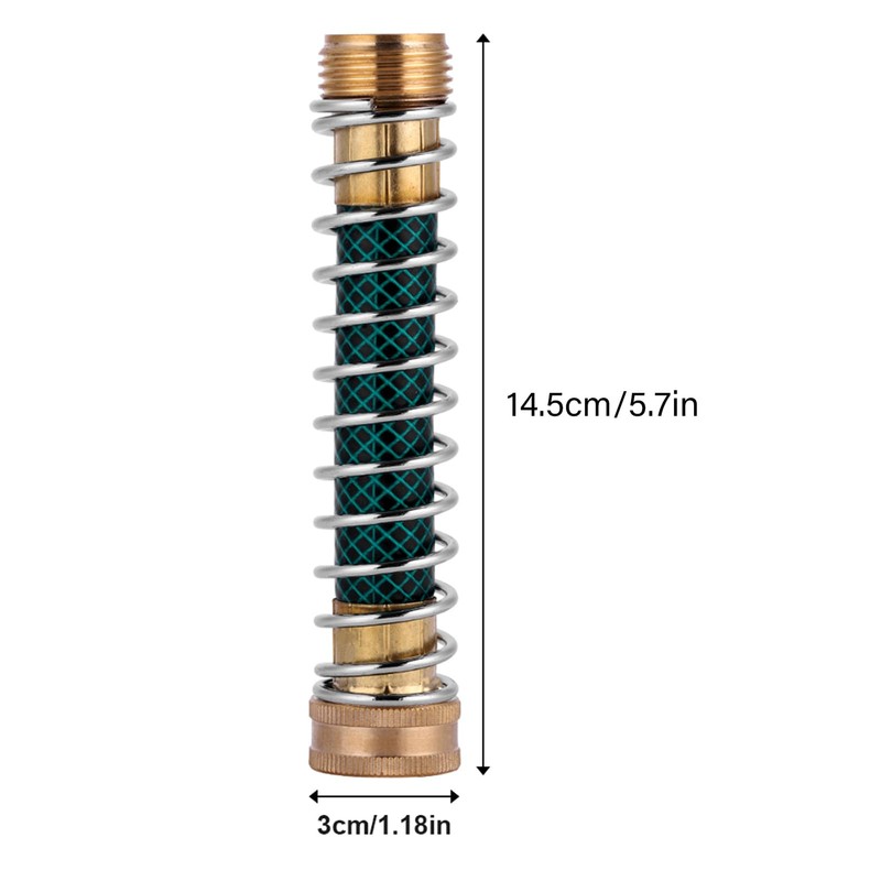 Garden Hose Extension Connector Spring Coil Kink Protector Irrigation Fitting