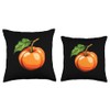 Persimmon Fruit Cartoon Throw Pillow