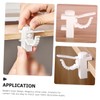 STOBAZA Curtain Rod Brackets No Drill 2 Pack White Pp