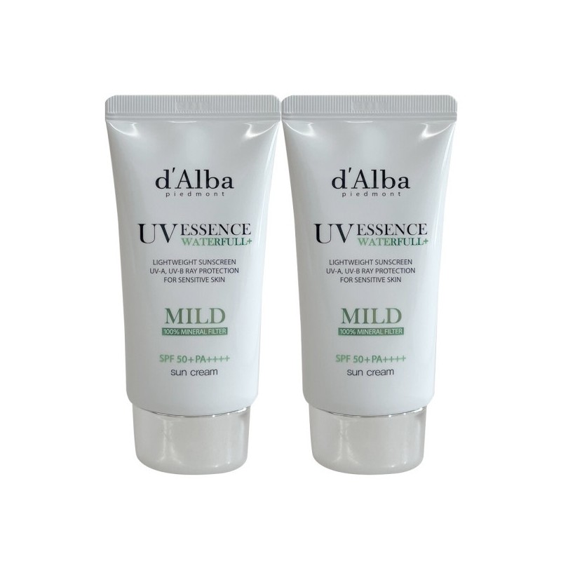 d'Alba Waterful Mild Sun Cream 50ml (SPF50+) 2 Pieces /